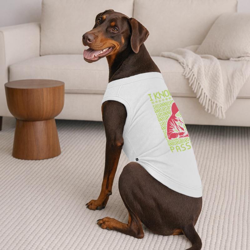 Hacker hackt Programmierer Linux Passwort Hacker Premium Organic Hunde-T-Shirt