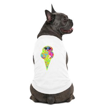 Retro Eis Vintage Kinder Kind 60er  - Premium Organic Hunde-T-Shirt - Weiß - Hinten