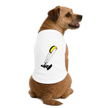 kite-surf - Premium Organic Hunde-T-Shirt - Weiß - Hinten