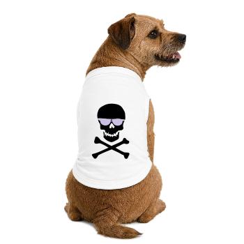 Piratl_mit_brille - T-shirt bio premium pour chien - blanc - Dos