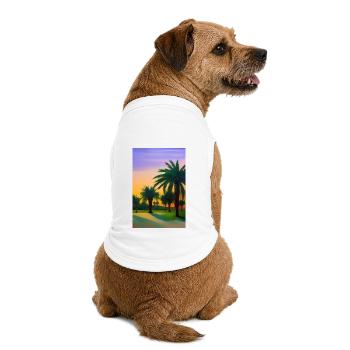 Arabian Desert - Premium Organic Dog T-Shirt - white - Back