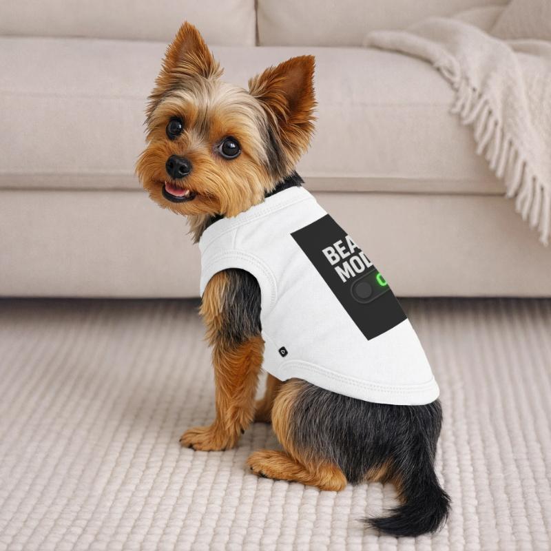 Beast Mod Turn On Switch Design Premium Organic Dog T-Shirt