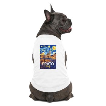 Prato, Italy. - Premium Organic Dog T-Shirt - white - Back