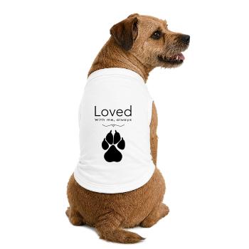 Chien – adoré - T-shirt bio premium pour chien - blanc - Dos