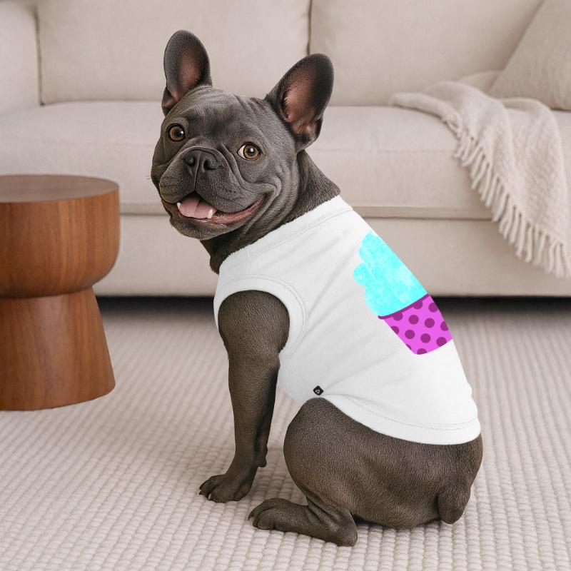 Eis Eiscreme Eiskrem Dots Punkte Softeis Sommer Premium Organic Dog T-Shirt