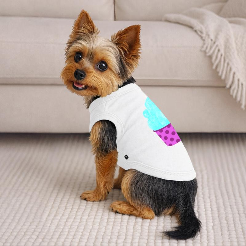 Eis Eiscreme Eiskrem Dots Punkte Softeis Sommer Premium Organic Dog T-Shirt