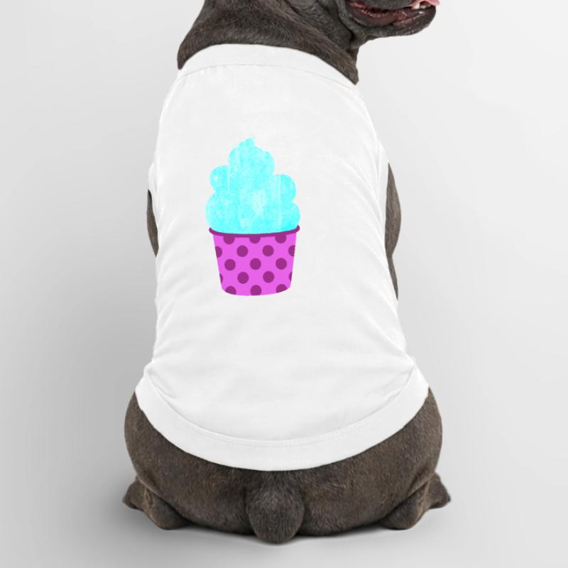 Eis Eiscreme Eiskrem Dots Punkte Softeis Sommer Premium Organic Dog T-Shirt