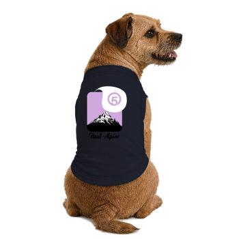 Haut-Alpine 05 département des hautes-alpes - T-shirt bio premium pour chien - bleu marine - Dos