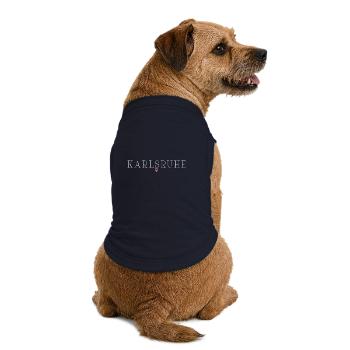 Karlsruhe Fan T-Shirt – For Real Fans - Premium Organic Dog T-Shirt - navy - Back