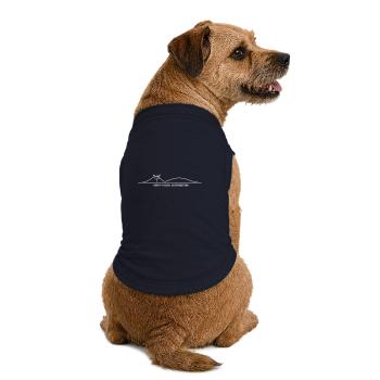 heavy_tailed_distribution_dark - Premium Organic Hunde-T-Shirt - Navy - Hinten