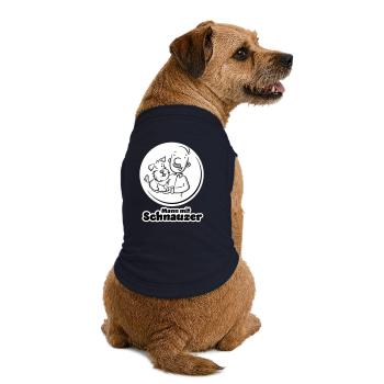 Mann mit Schnauzer (Oberlippenbart) - Premium Organic Hunde-T-Shirt - Navy - Hinten