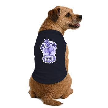 Hair Lovers - Premium Organic Dog T-Shirt - navy - Back