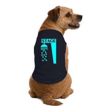 Bühnenduschgesang - Premium Organic Hunde-T-Shirt - Navy - Hinten