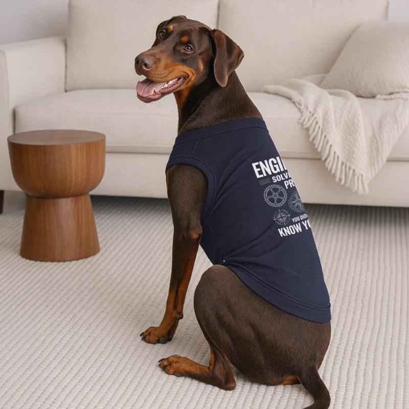 Engineer Engineer Solving Problems You Didn't Premium Organic Dog T-Shirt