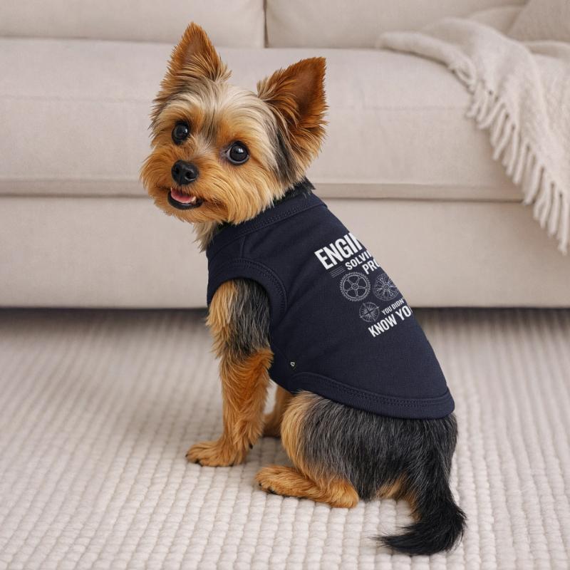 Engineer Engineer Solving Problems You Didn't Premium Organic Dog T-Shirt