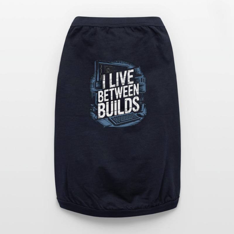 Game Developer I Live Between Builds Game Coder Premium Organic Dog T-Shirt