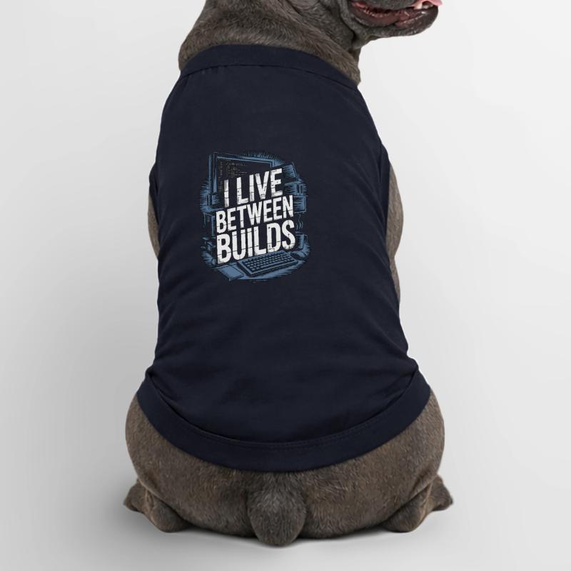 Game Developer I Live Between Builds Game Coder Premium Organic Dog T-Shirt