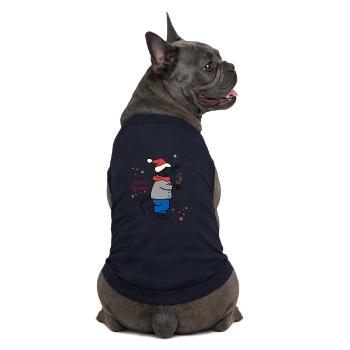 Merry Christmas, Advent - Premium Organic Dog T-Shirt - navy - Back