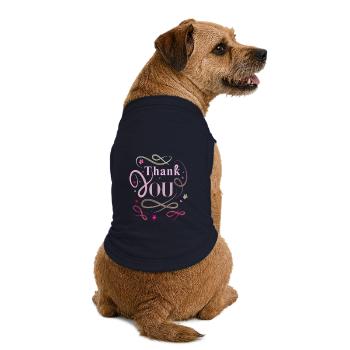 thank you, thank you - Premium Organic Dog T-Shirt - navy - Back
