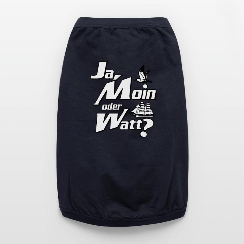 Ja Moin oder Watt? Premium Organic Hunde-T-Shirt