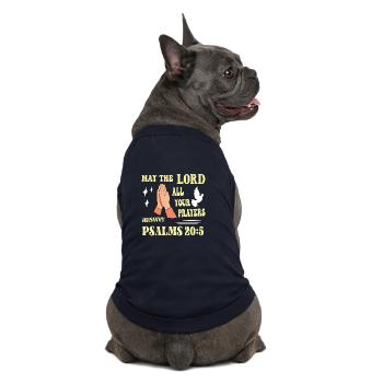 Psalm 20:5 May the Lord... - Premium Organic Dog T-Shirt - navy - Back