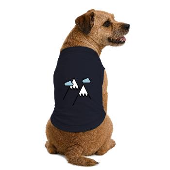The mountain calls - Premium Organic Dog T-Shirt - navy - Back