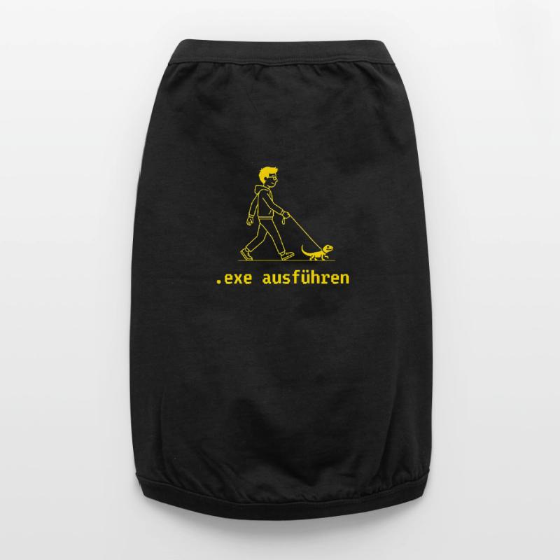 EXE Ausführen Sys Admin Dev Ops Programmierer Premium Organic Hunde-T-Shirt
