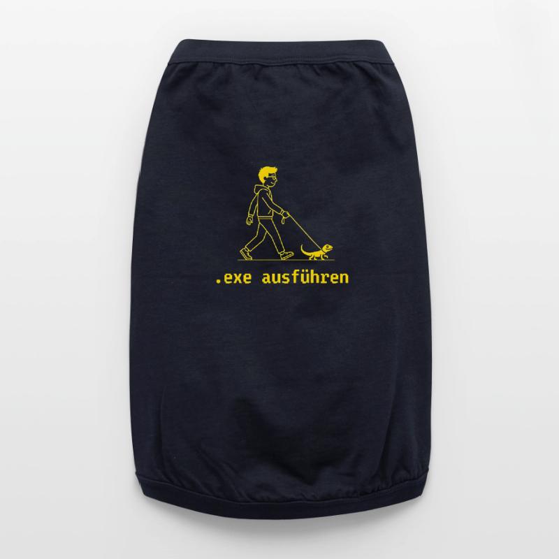 EXE Ausführen Sys Admin Dev Ops Programmierer Premium Organic Hunde-T-Shirt