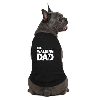 The walking dad - Premium Organic Dog T-Shirt - black - Back