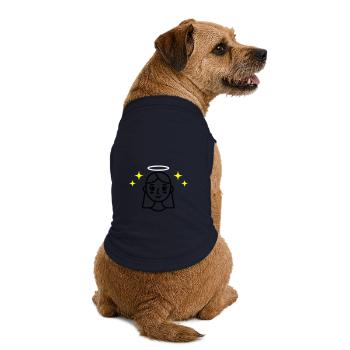 Engel-strahlendes-gesicht-schoenheit-selbstlieb - Premium Organic Hunde-T-Shirt - Navy - Hinten