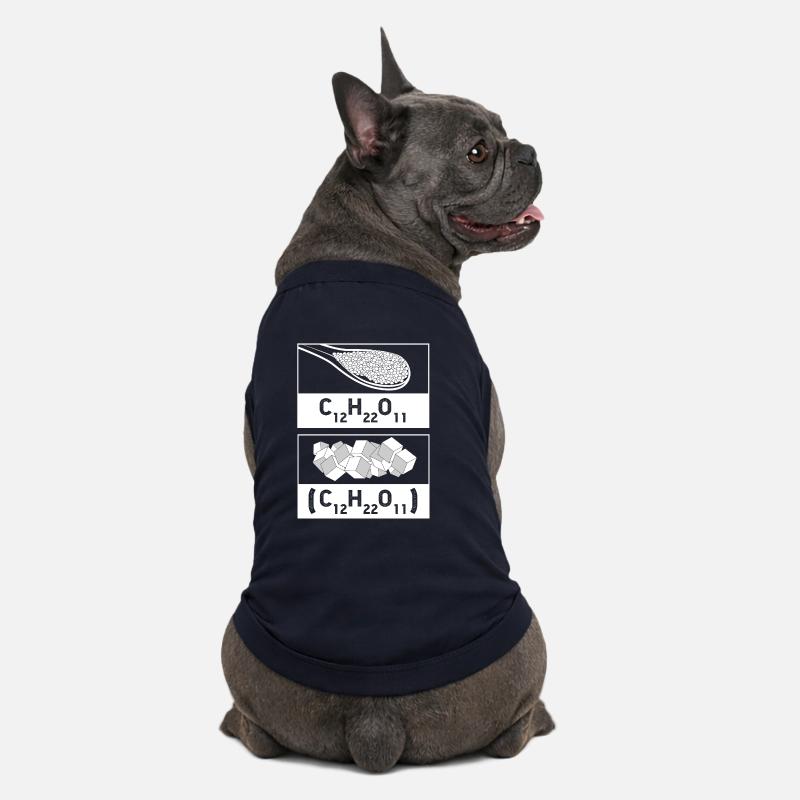 Structural formula chemistry science physics laboratory - Premium Organic Dog T-Shirt - navy