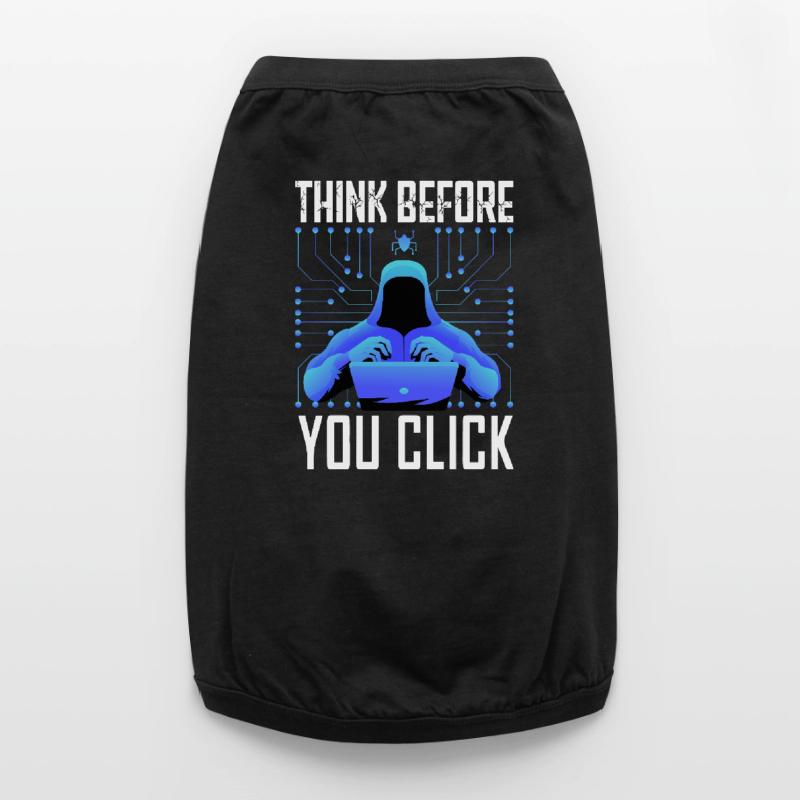 Hacker Hacker Programmeur Cybersécurité Linux T-shirt bio premium pour chien