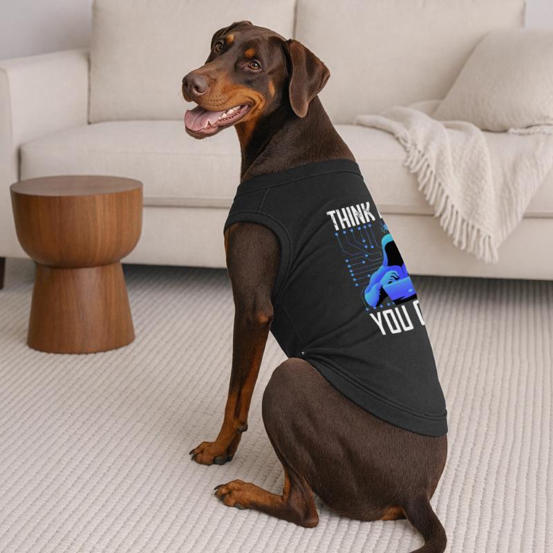 Hacker Hacker Programmeur Cybersécurité Linux T-shirt bio premium pour chien