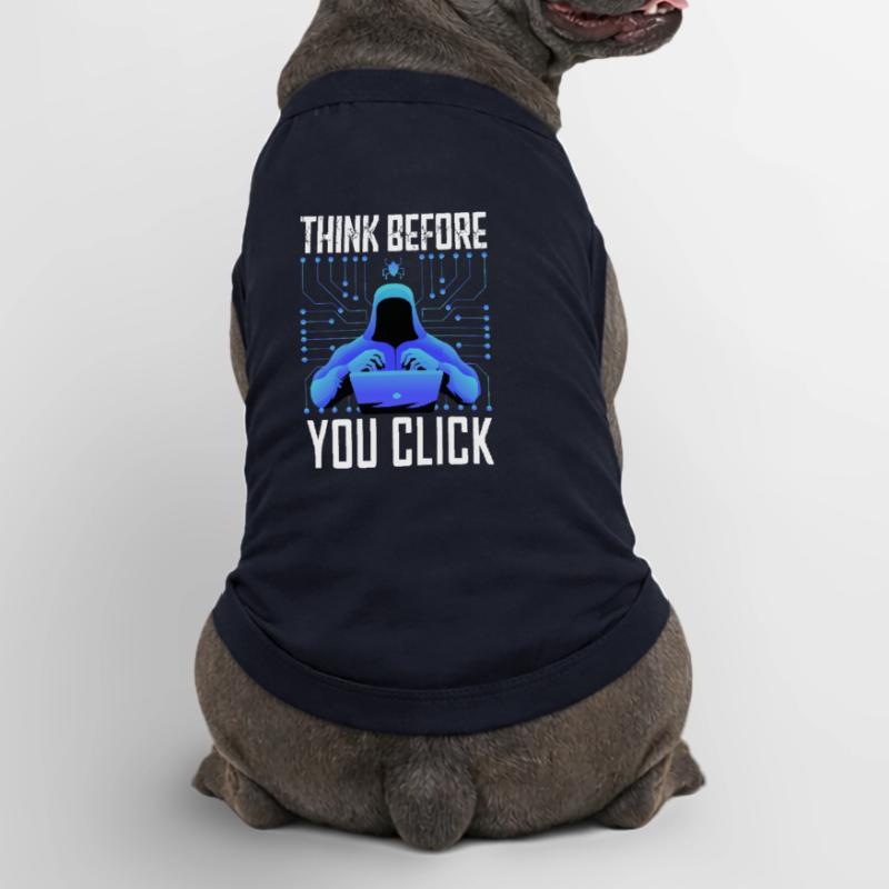 Hacker Hacker Programmeur Cybersécurité Linux T-shirt bio premium pour chien