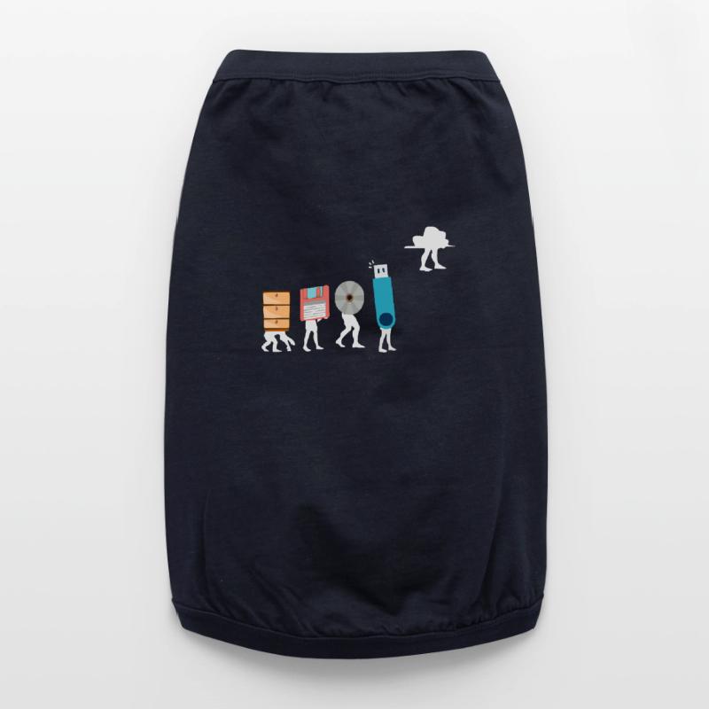 Cloud-Computing-Lustige Programmierer-Daten-KI-Software Premium Organic Hunde-T-Shirt