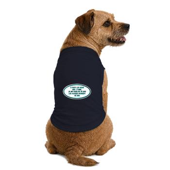Es ist mir egal, was die Leute von mir denken - Premium Organic Hunde-T-Shirt - Navy - Hinten