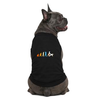 Évolution de la capoeira - T-shirt bio premium pour chien - noir - Dos