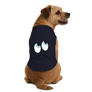 eyes - Premium Organic Dog T-Shirt - navy - Back