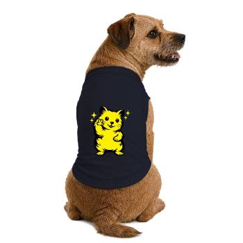 Hamster Cartoon - Premium Organic Dog T-Shirt - navy - Back