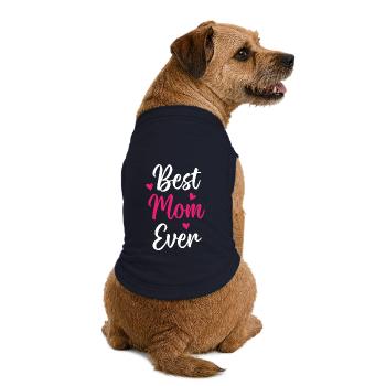 Best Mom Ever - Premium Organic Dog T-Shirt - navy - Back
