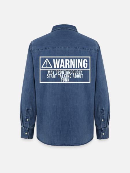 Punk Punk Punk - Frauen Jeanshemd Organic von Stanley/Stella - verwaschenes Mittelblau 