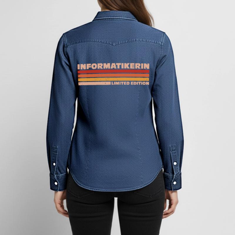 Computer Scientist Computer Scientist Programmer Women’s Organic Denim Shirt by Stanley/Stella