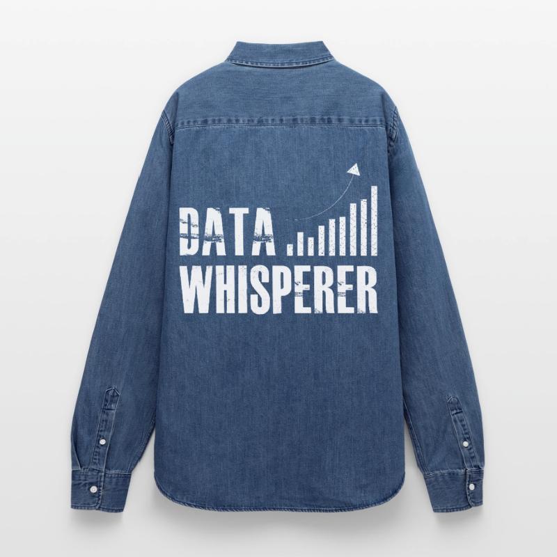 Data Whisperer Science Analyst Software Engineer Women’s Organic Denim Shirt by Stanley/Stella