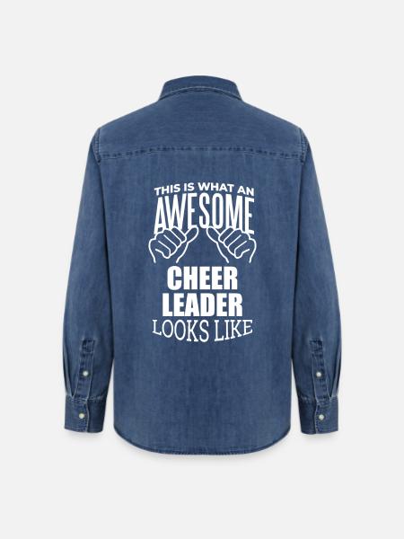 Cheerleading Cheerleading Cheerleading - Frauen Jeanshemd Organic von Stanley/Stella - verwaschenes Mittelblau