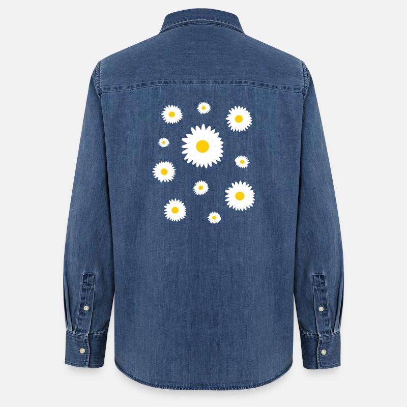 Muttertags Geschenk Mutter Muttertag Geschenkidee  - Frauen Jeanshemd Organic von Stanley/Stella - verwaschenes Mittelblau 