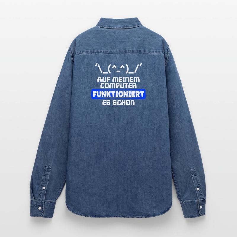 Computer Developer Softwareentwickler Statement Frauen Jeanshemd Organic von Stanley/Stella
