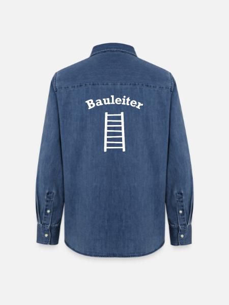 Bauleiter Outfit Handwerker - Frauen Jeanshemd Organic von Stanley/Stella - verwaschenes Mittelblau