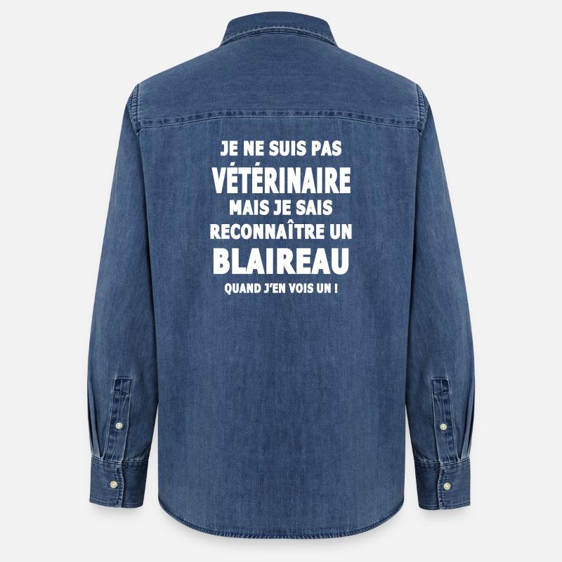 Erkennt einen Dachshumor sarcsme - Frauen Jeanshemd Organic von Stanley/Stella - verwaschenes Mittelblau 