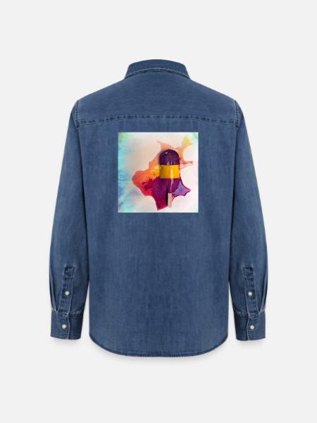 Popsicle - Frauen Jeanshemd Organic von Stanley/Stella - verwaschenes Mittelblau