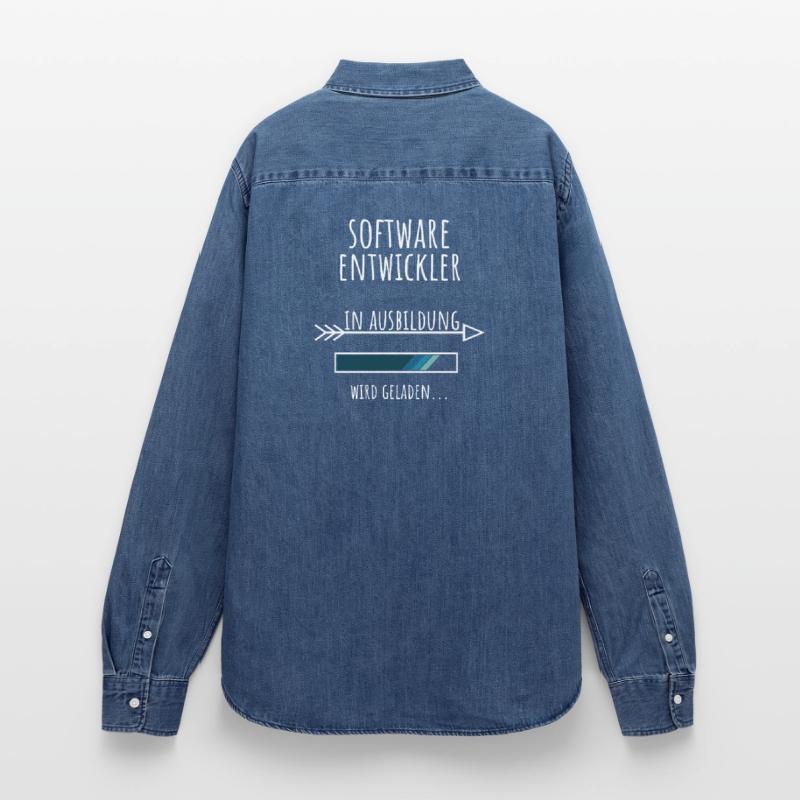 Computer Science Studies Profession Software Developer Women’s Organic Denim Shirt by Stanley/Stella